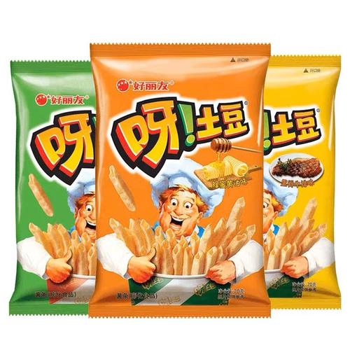 好丽友呀土豆 学生儿童的美味休闲伙伴，膨化食品大礼包批发指南